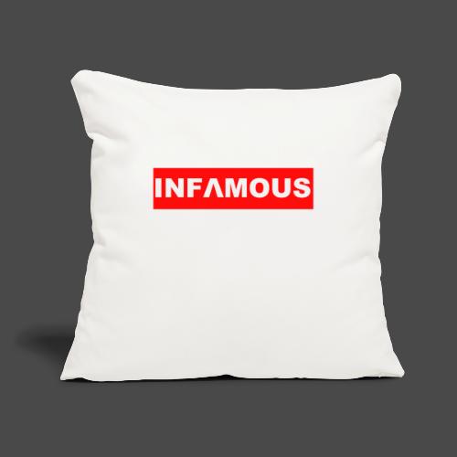 infamous - Throw Pillow Cover 17.5” x 17.5”