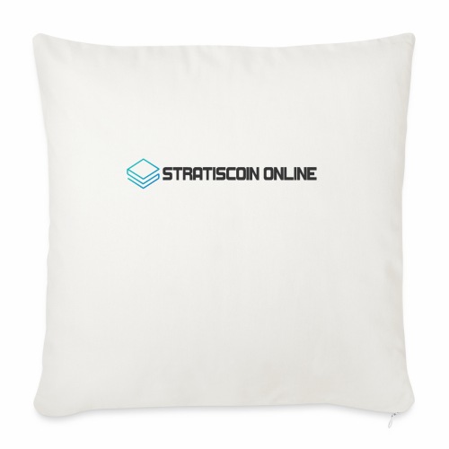 stratiscoin online dark - Throw Pillow Cover 17.5” x 17.5”