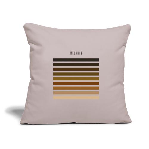 Shades of Melanin - Throw Pillow Cover 17.5” x 17.5”