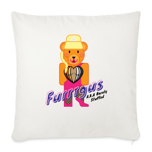 Barely Stuffed - Throw Pillow Cover 17.5” x 17.5”