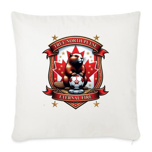 Canada Beaver Crest T-Shirt, Pride Badge Gift - Throw Pillow Cover 17.5” x 17.5”