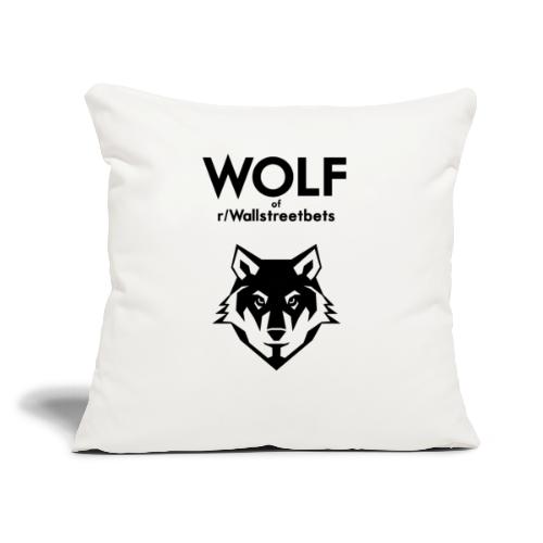 Wolf of Wallstreetbets - Throw Pillow Cover 17.5” x 17.5”