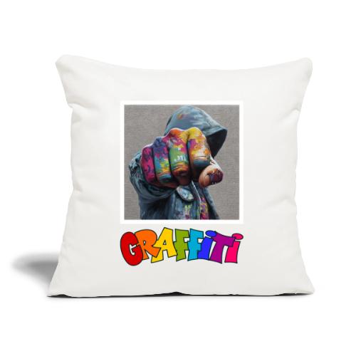 Graffiti: Urban Expression - Throw Pillow Cover 17.5” x 17.5”