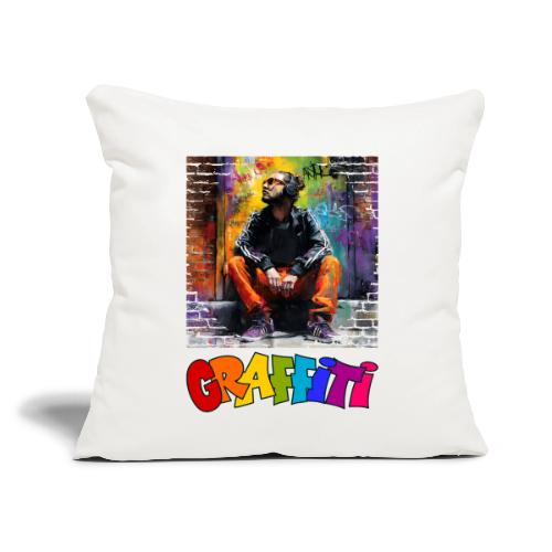 Graffiti: Urban Art - Throw Pillow Cover 17.5” x 17.5”