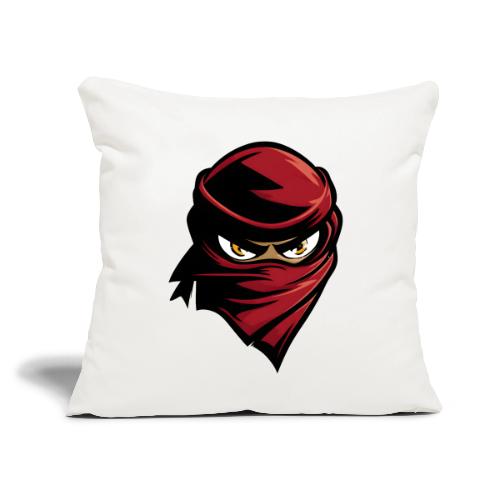 Scarlet Shadow Ninja - Throw Pillow Cover 17.5” x 17.5”