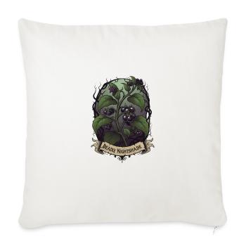Deadly Nightshade: Poisonous Plant | by Asarteon - Throw Pillow Cover 17.5” x 17.5” - natural white - Front