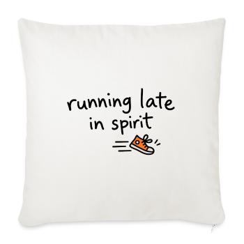 Orange Sneaker Pop Icon - Throw Pillow Cover 17.5” x 17.5” - natural white - Front