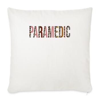 Paramedic - Throw Pillow Cover 17.5” x 17.5” - natural white - Front