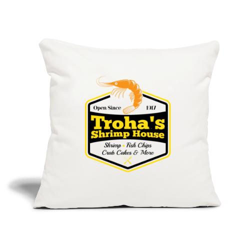 Troha's Logo - Throw Pillow Cover 17.5” x 17.5”