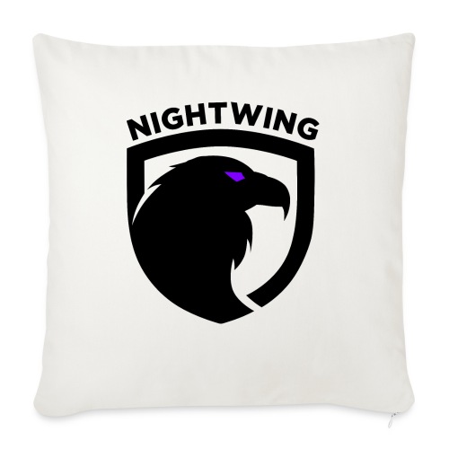 Nightwing Black Crest - Throw Pillow Cover 17.5” x 17.5”