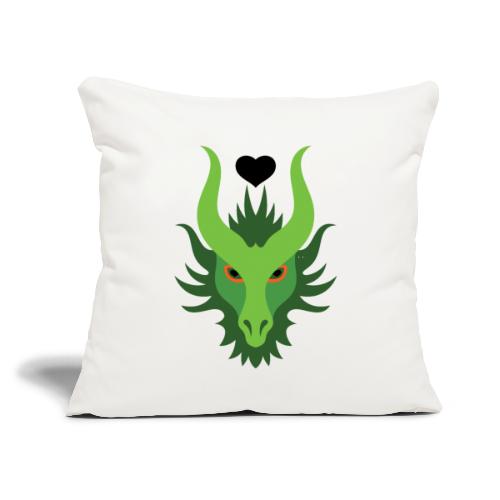 Dragon Love - Throw Pillow Cover 17.5” x 17.5”