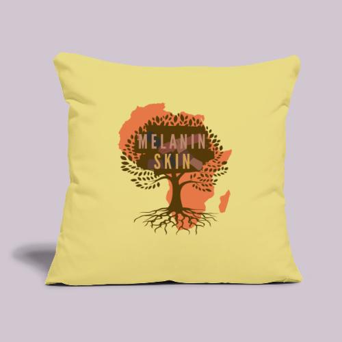 Melanin Skin - Throw Pillow Cover 17.5” x 17.5”