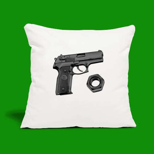 Gun Nut - Throw Pillow Cover 17.5” x 17.5”