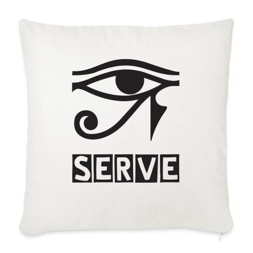 EYE SERVE DSGN TRNSP - Throw Pillow Cover 17.5” x 17.5”