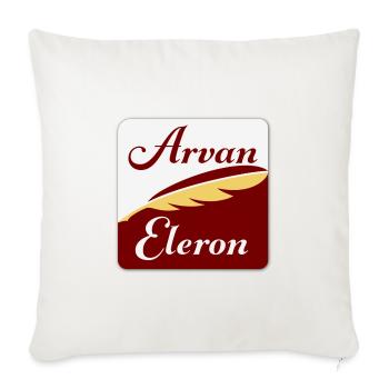 Arvan Eleron - Throw Pillow Cover 17.5” x 17.5” - natural white - Front