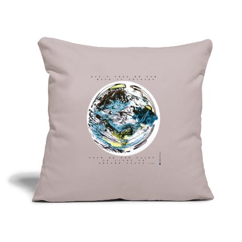 GLINT OF LIGHT (Black Fonts) - Throw Pillow Cover 17.5” x 17.5”