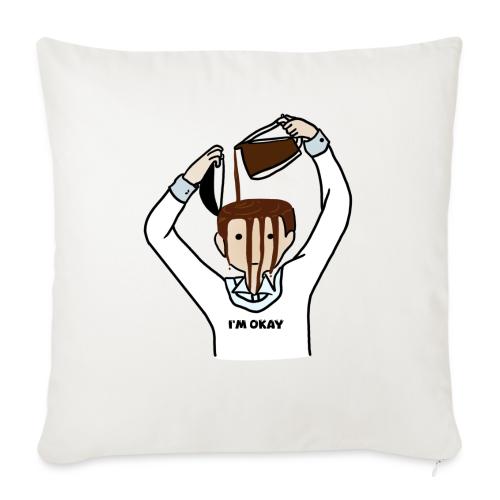 Coffee man - Throw Pillow Cover 17.5” x 17.5”