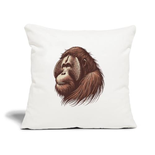 Orangutan - Throw Pillow Cover 17.5” x 17.5”