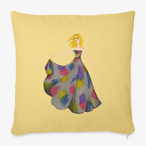Cotton Candy Dress - Throw Pillow Cover 17.5” x 17.5”