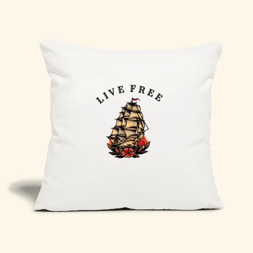 LIVE FREE - Throw Pillow Cover 17.5” x 17.5”