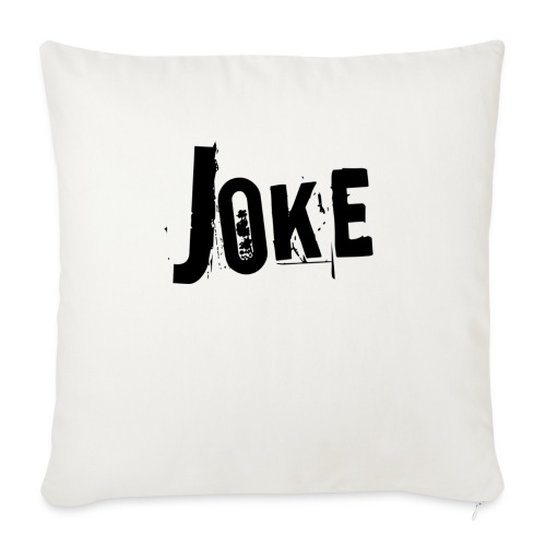 logo joke - Throw Pillow Cover 17.5” x 17.5”