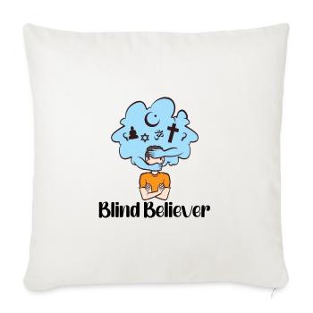Atheist Atheism Anti Religion Securalism God Sucks - Throw Pillow Cover 17.5” x 17.5” - natural white - Front