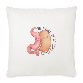 Gastric Sleeve Gastric Sleeve Surgery Gastrectomy - Throw Pillow Cover 17.5” x 17.5” - natural white - Front