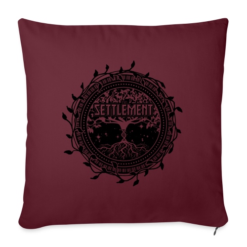Band Seal (Black) | The Settlement - Throw Pillow Cover 17.5” x 17.5”