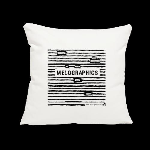 MELOGRAPHICS | Blackout Poem - Throw Pillow Cover 17.5” x 17.5”