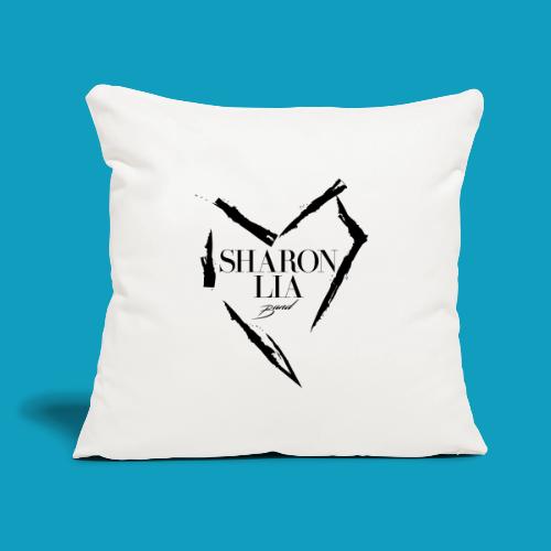Sharon Lia Band Scratch Heart - Throw Pillow Cover 17.5” x 17.5”
