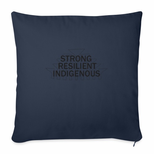 strong resil - Throw Pillow Cover 17.5” x 17.5”
