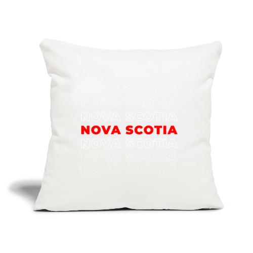 Nova Scotia Script - Throw Pillow Cover 17.5” x 17.5”