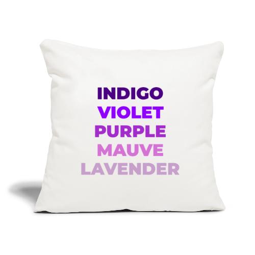 Shades of Purple - Throw Pillow Cover 17.5” x 17.5”