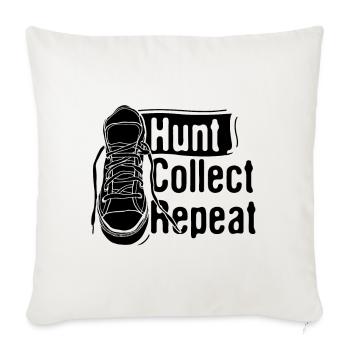 Shoe Collector Shoemaker Sneaker Addict Shoe Lover - Throw Pillow Cover 17.5” x 17.5” - natural white - Front