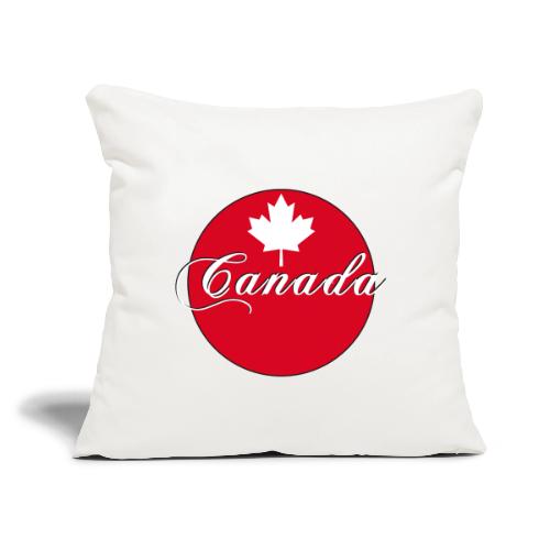 Canada in red and white - Throw Pillow Cover 17.5” x 17.5”