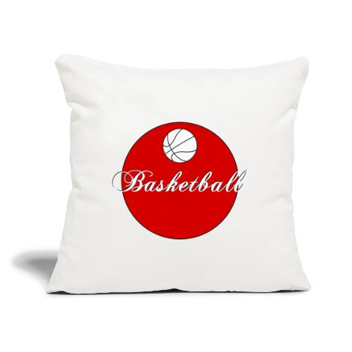 Basketball: Bold Hoops - Throw Pillow Cover 17.5” x 17.5”