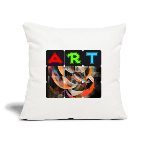 Fragments of Art - Throw Pillow Cover 17.5” x 17.5”