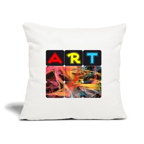 Chaotic Threads of Art - Throw Pillow Cover 17.5” x 17.5”