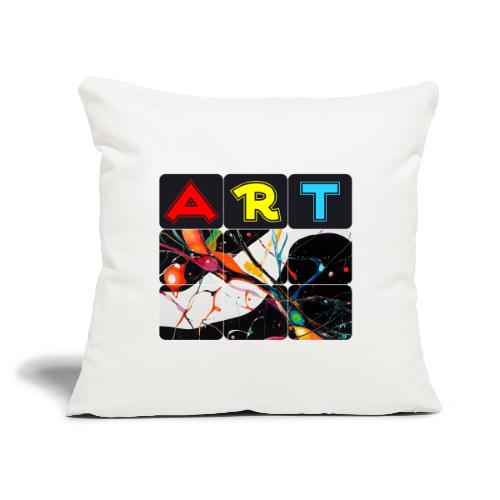Art in Motion: Color Unleashed - Throw Pillow Cover 17.5” x 17.5”