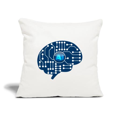 AI: Mind Wired - Throw Pillow Cover 17.5” x 17.5”
