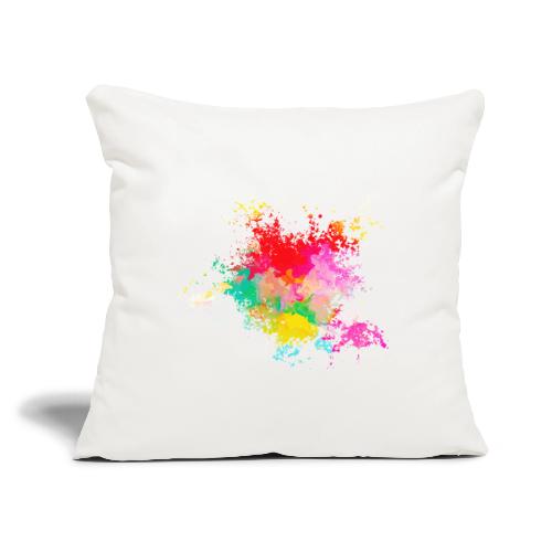 Psychedelic: Color Storm - Throw Pillow Cover 17.5” x 17.5”