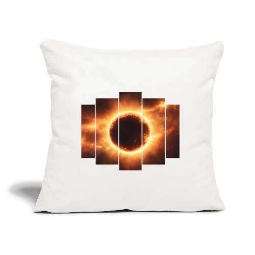 Eclipse Beyond Worlds - Throw Pillow Cover 17.5” x 17.5”