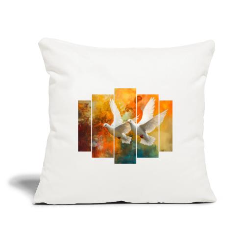 Wings of Peace - Throw Pillow Cover 17.5” x 17.5”