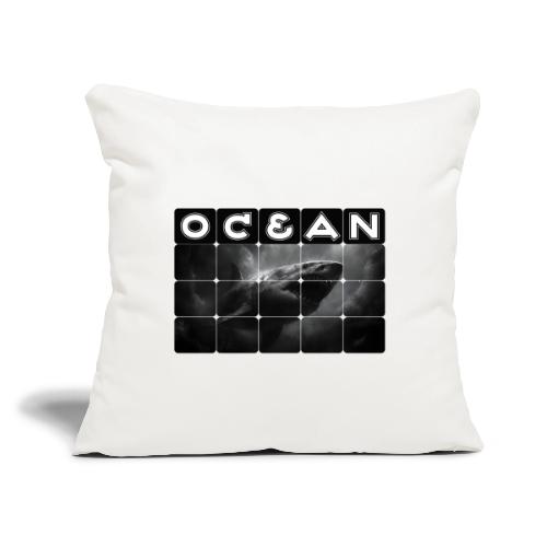Ocean: Abyssal Terror - Throw Pillow Cover 17.5” x 17.5”