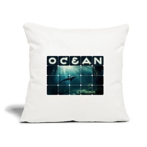 Ocean Whisper - Throw Pillow Cover 17.5” x 17.5”