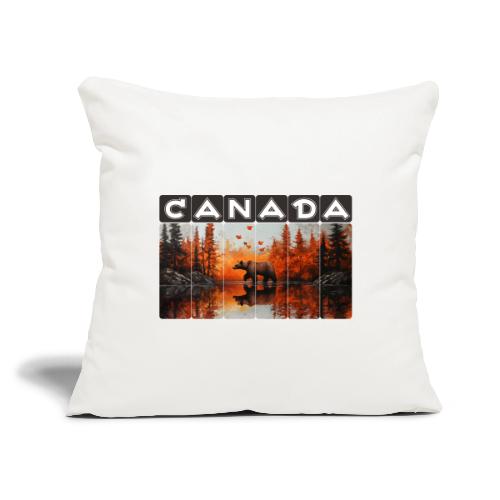 Canada Wilderness Art - Throw Pillow Cover 17.5” x 17.5”