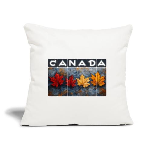 Colorful Canada Style - Throw Pillow Cover 17.5” x 17.5”