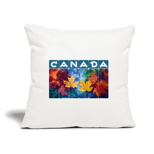 Canada in Brushstrokes - Throw Pillow Cover 17.5” x 17.5”