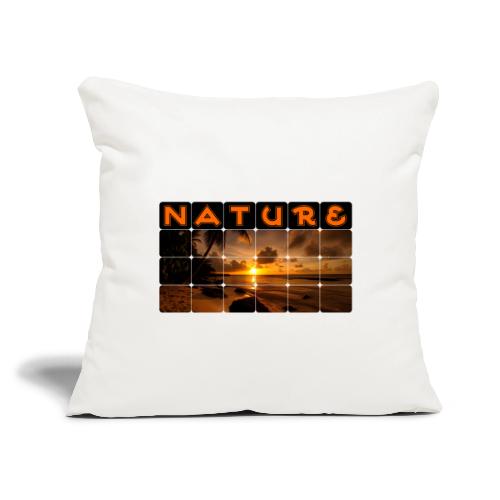 Nature: Golden Hour Escape - Throw Pillow Cover 17.5” x 17.5”