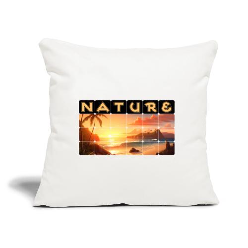 Nature: Tropical Twilight - Throw Pillow Cover 17.5” x 17.5”